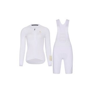 HOLOKOLO Cyklistický krátký dres a krátké kalhoty - VICTORIOUS ELITE - bílá