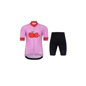 HOLOKOLO Cyklistický krátký dres a krátké kalhoty - FRUIT KIDS - černá