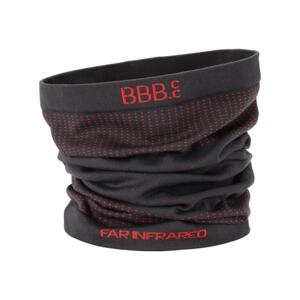 BBB Cyklistický nákrčník - NECKWARMER - červená/černá