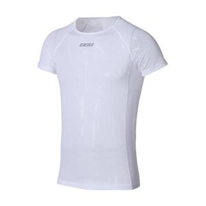 BBB Cyklistické triko s krátkým rukávem - MESHLAYER - bílá XL-2XL