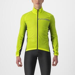 Castelli Squadra Stretch Jacket 3XL žlutá/šedá
