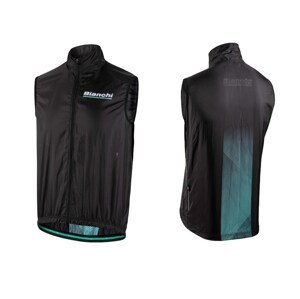 Bianchi BIANCHI vesta REPARTO CORSE WIND GILET XL XL černá/tyrkysová