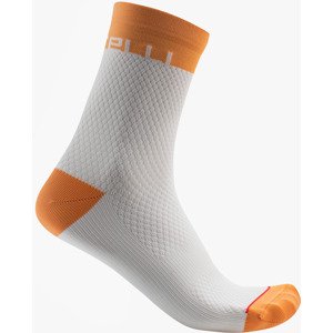 Castelli Velocissima 12 Sock L/XL bílá/oranžová