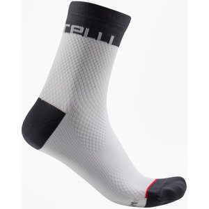 Castelli Velocissima 12 Sock L/XL bílá/šedá