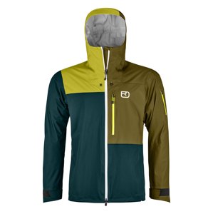 Ortovox 3L Ortler Jacket M L zelená/žlutá
