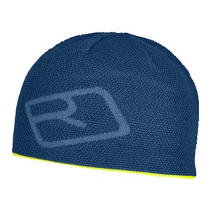 Ortovox Merino Logo Knit Beanie UNI tmavě modrá