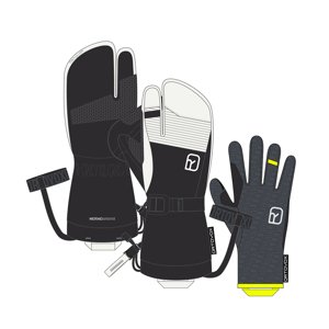 Ortovox Freeride 3 Finger Glove Pro S černá