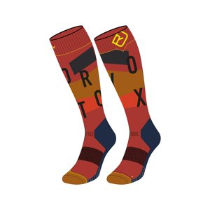 Ortovox Freeride Long Socks Cozy M 42-44 červená