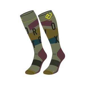 Ortovox Freeride Long Socks Cozy M 39-41 zelená