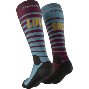 Dynafit FT Graphic Socks 39-42 vínová/tyrkysová