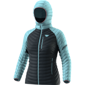 Dynafit Radical Down RDS Hooded Jacket Women 48/42 černá/tyrkysová
