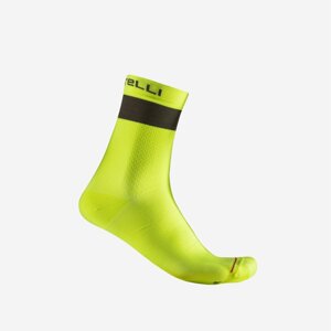 Castelli Elements 15 Socks L/XL žlutá/zelená