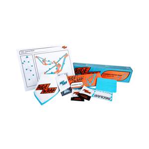 RideWrap Gloss Covered Frame Protection Kit designed to fit 2021 Trek Slash UNI bílá