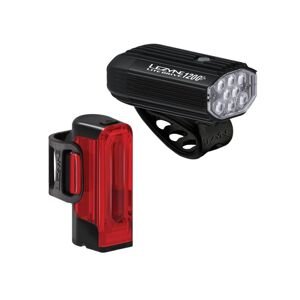 Lezyne LITE DRIVE 1200+ /  STRIP DRIVE PRO 400+ PAIR černá/červená