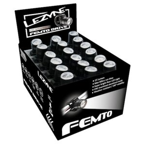 Lezyne LED FEMTO DRIVE BOX SET FRONT černá