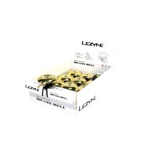 Lezyne CLASSIC SHALLOW BRASS BELL BOX žlutá/černá