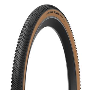 MICHELIN PLÁŠŤ POWER GRAVEL CLASSIC V2 700X40C COMPETITION LINE KEVLAR MAGI-X TS TLR černá/hnědá