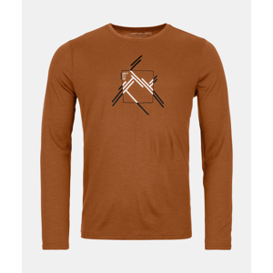 Ortovox 185 Merino Mtn Cutout Ls  L hnědá