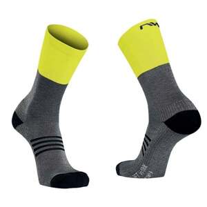 Northwave Extreme Pro High Sock M šedá/žlutá