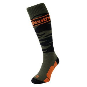 Horsefeathers Enver snow socks  5-7 zelená/oranžová