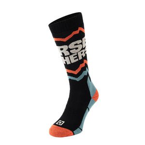 Horsefeathers Mitzi youth snow socks  35-37 černá/oranžová