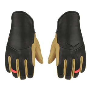 Salewa Ortles AM Leather Gloves W 8/L černá/žlutá
