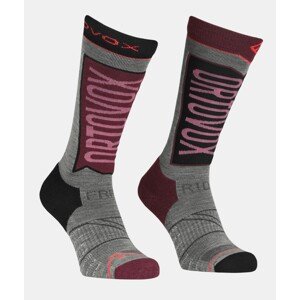 Free Ride Long Socks Women's 39-41 šedá/červená