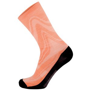 Mons Royal Atlas Crew Sock Plaited XL oranžová/černá