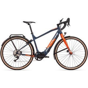 Rock Machine Gravelride INT e500 Touring 2025 XL tmavě modrá/oranžová